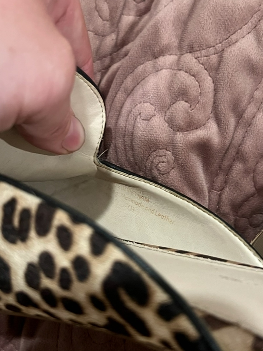 Leopard Print Pointed-Toe Slip-On Flats - Picture 4 of 4